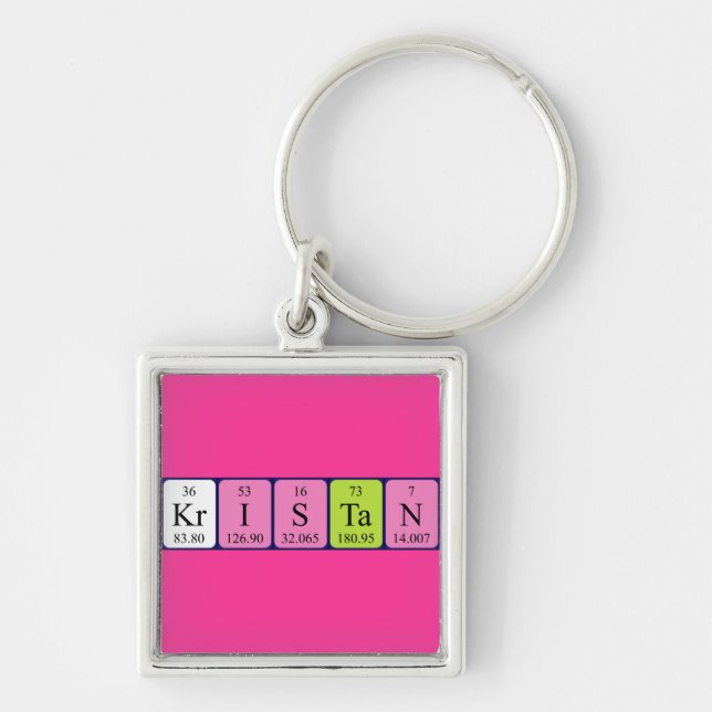 Kristan periodic table name keyring (Front)