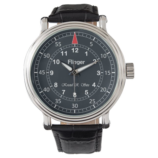 Kristel's Classic Flieger Dark Watch (Front)