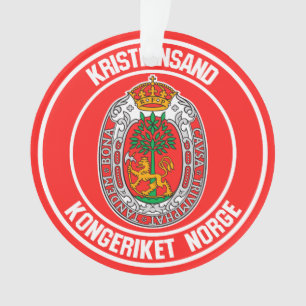 Kristiansand Round Emblem Ornament