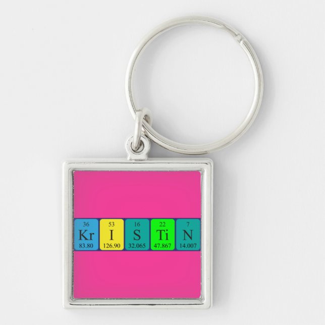 Kristin periodic table name keyring (Front)