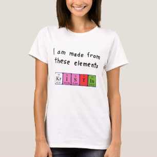Kristin periodic table name shirt