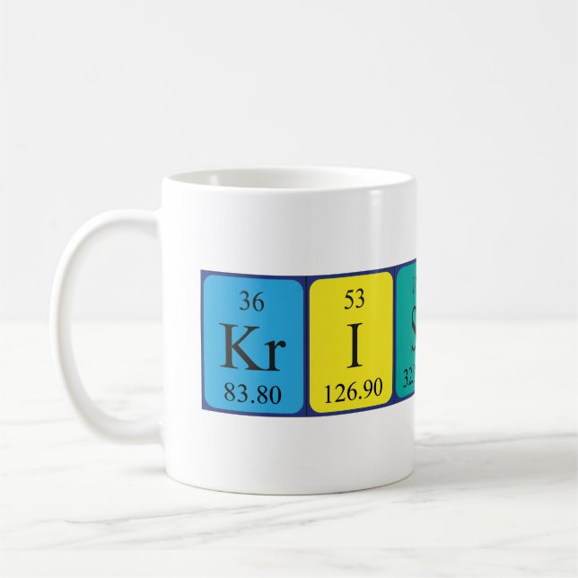 Kristinn nom de table périodique mug (Gauche)