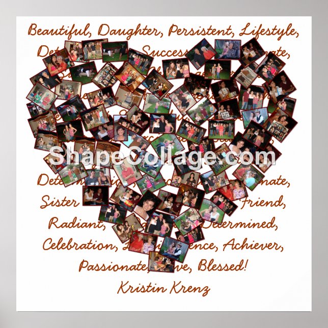 Kristin's Graduation Pictures Poster (Front)