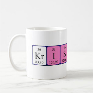Kristoff periodic table name mug