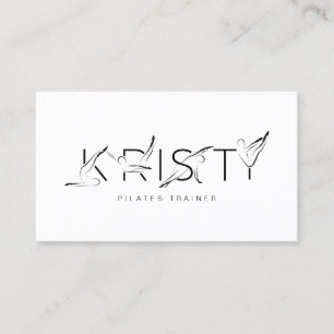 KRISTY Name Pilates Instructor Business Card