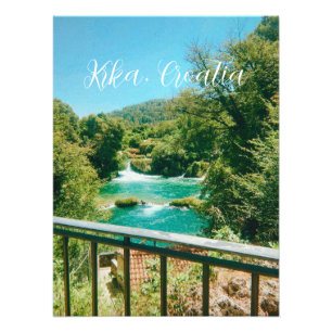 Krka, Croatia Waterfall Travel Souvenir Photo Print