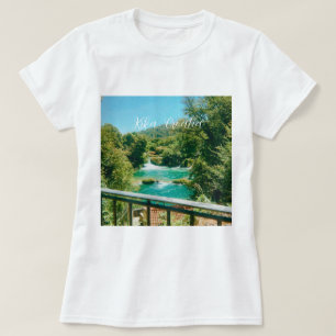 Krka, Croatia Waterfall Travel Souvenir T-Shirt