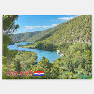 Krka river in Croatia, travel Magnet