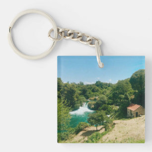 Krka Waterfalls -Krka National Park - Croatia Keychain