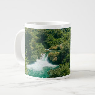 Krka Waterfalls -Krka National Park - Croatia Large Coffee Mug