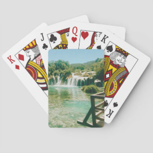 Krka Waterfalls -Krka National Park - Croatia Playing Cards