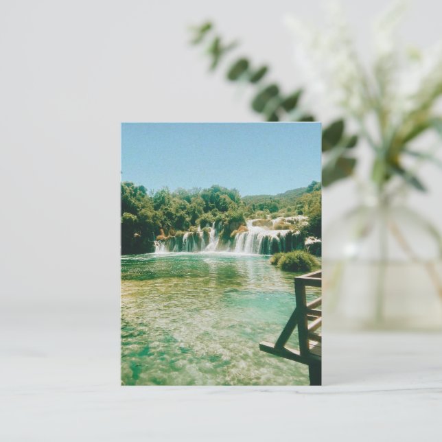 Krka Waterfalls -Krka National Park - Croatia Postcard (Standing Front)