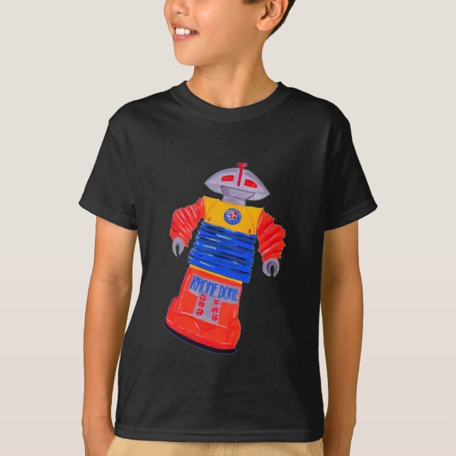 Krome Dome Robot Space Toy T-Shirt (Front)