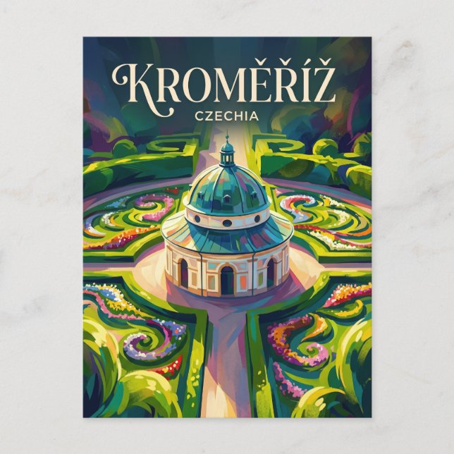 Kroměříž Czech Republic Postcard (Front)