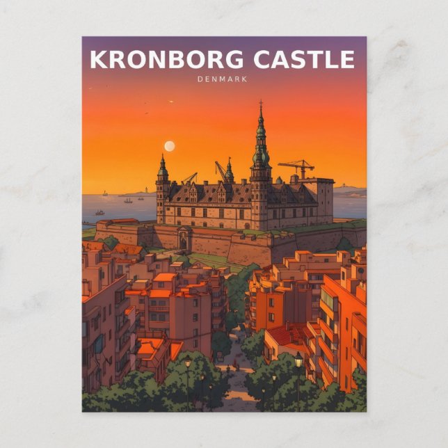 Kronborg Castle Denmark Hamlet Fortress Postcard (Front)