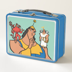 Kronk With Angel and Devil on Shoulders Metal Lunch Box