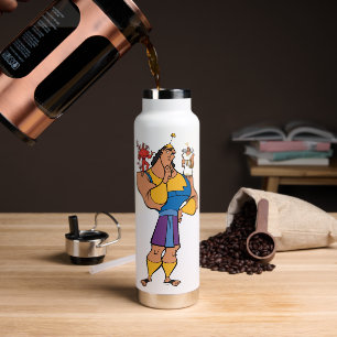 Kronk With Angel and Devil on Shoulders Water Bottle