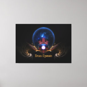 Krono Dynamic Fantasy Fractal Art by Xzendor7 Canvas Print