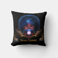 Krono Dynamic Fractal Art Decorative Pillow