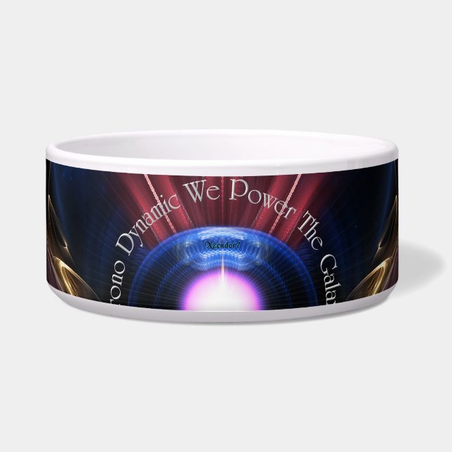 Krono Dynamic Fractal Art Pet Bowl (Front)