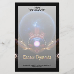 Krono Dynamic Fractal Art Stationery