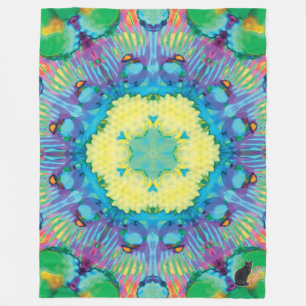 Kronos Kaleidoscope Fleece Blanket