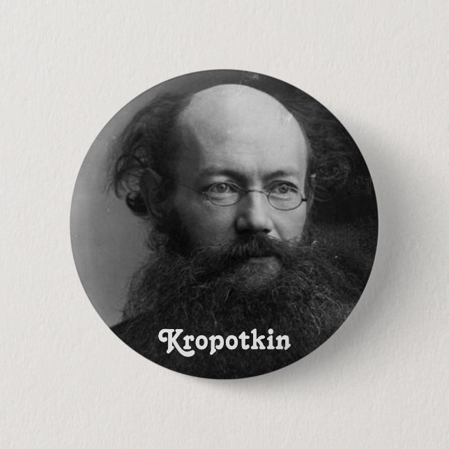 Kropotkin 2 Inch Round Button (Front)