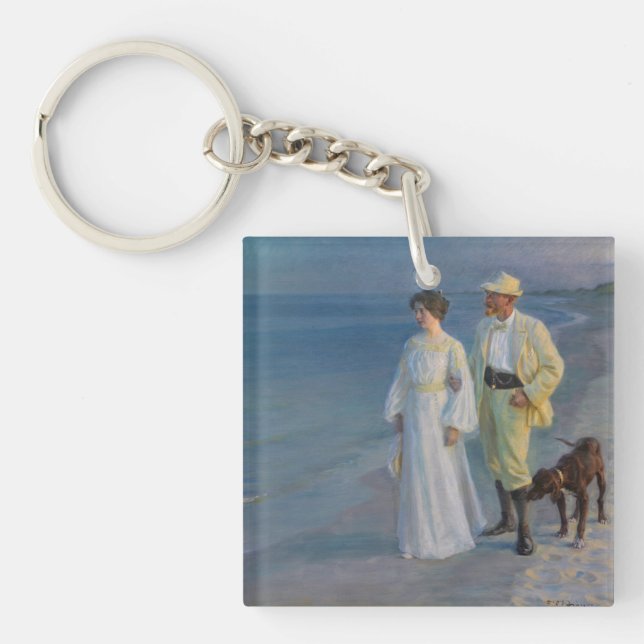Kroyer - L'artiste et sa femme sur la plage (Devant)