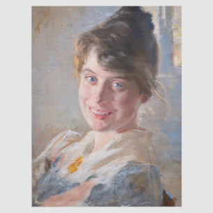 Kroyer - Portrait of the Artist’s Wife Marie Tissue Paper