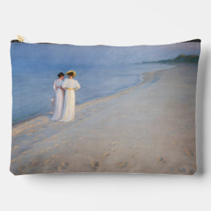 Kroyer - Summer Evening on Skagen Beach Accessory Pouch