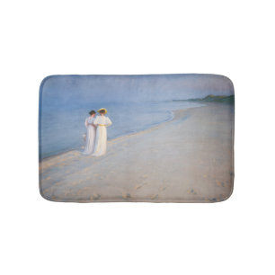 Kroyer - Summer Evening on Skagen Beach Bath Mat