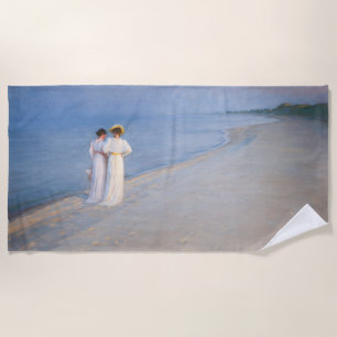 Kroyer - Summer Evening on Skagen Beach Beach Towel