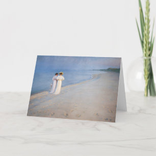 Kroyer - Summer Evening on Skagen Beach Card