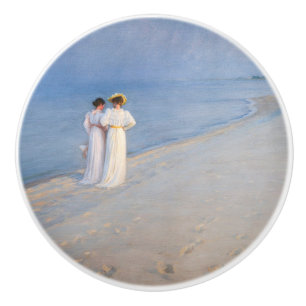 Kroyer - Summer Evening on Skagen Beach Ceramic Knob