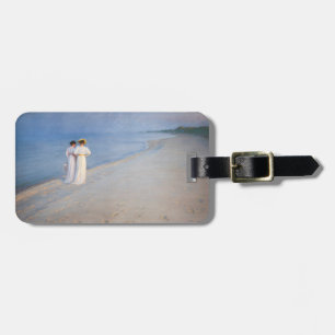Kroyer - Summer Evening on Skagen Beach Luggage Tag