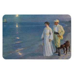 Kroyer - The Artist and his Wife on the Beach Magnet