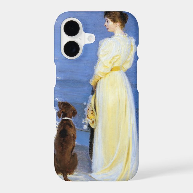 Kroyer - The Artist's Wife and Dog by the Shore (Back)