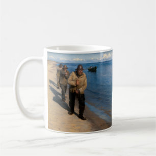Kroyer - Three Fishermen Pulling a Boat Coffee Mug