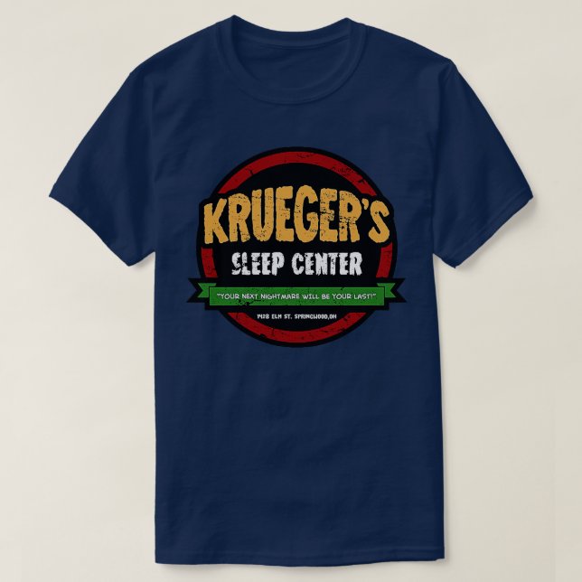 Kruegers Sleep Centre T-Shirt (Design Front)