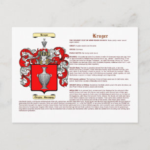 Kruger (meaning) postcard