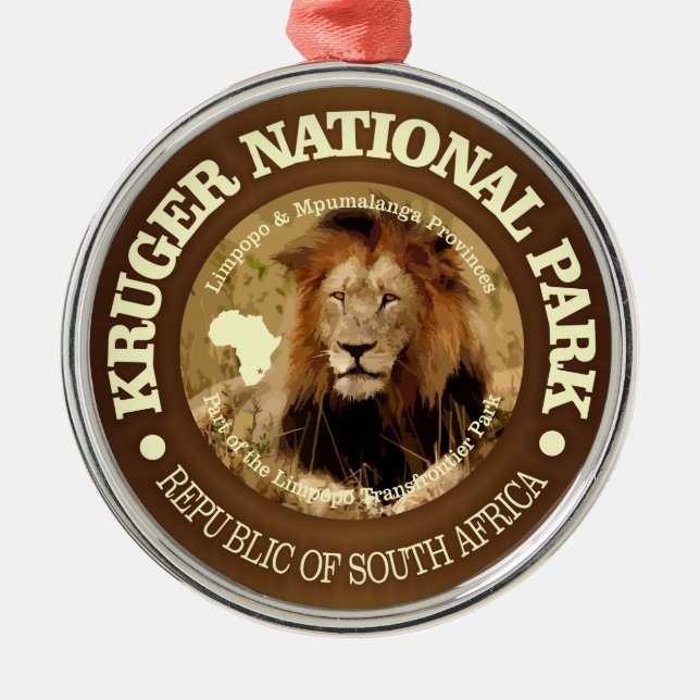 Kruger National Park (C) Metal Ornament (Front)
