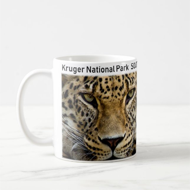 Kruger National Park Leopard Coffee Mug (Left)