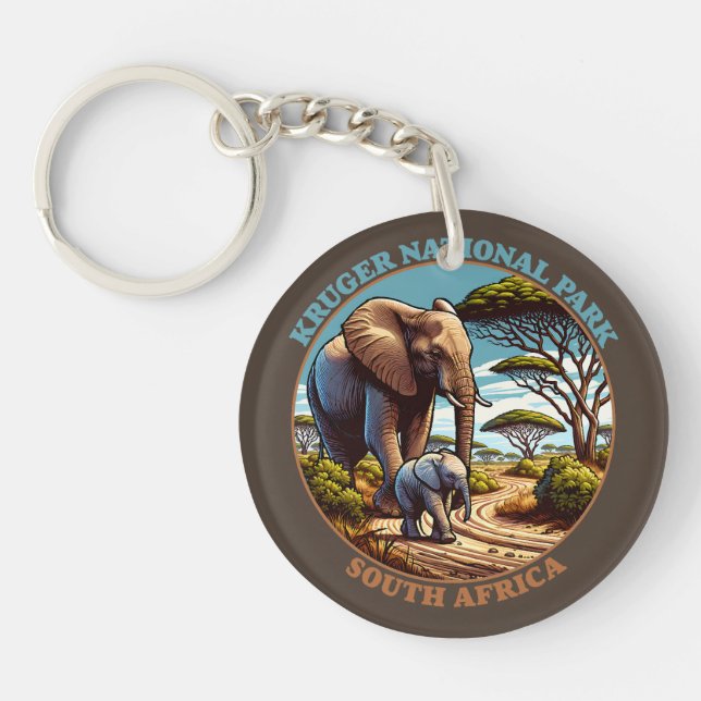 Kruger National Park South Africa Keychain (Front)