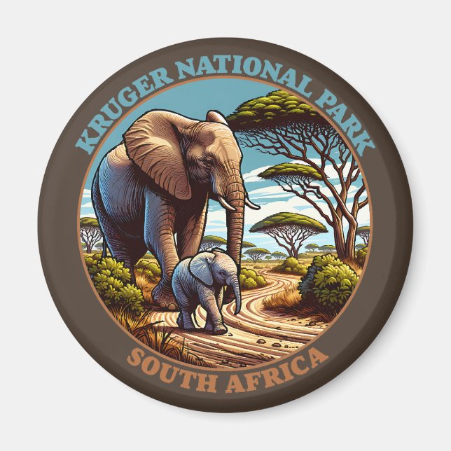 Kruger National Park South Africa Magnet (Front)