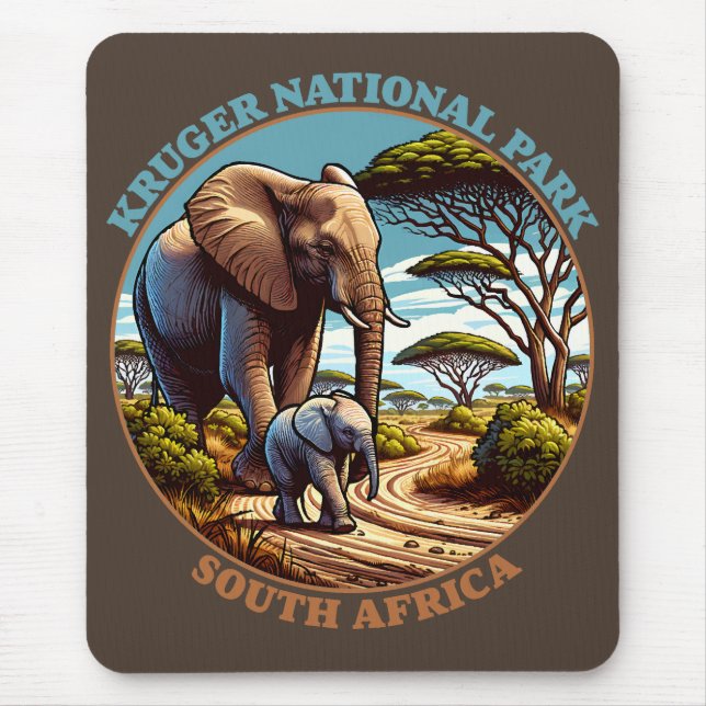 Kruger National Park South Africa Mouse Pad (Front)