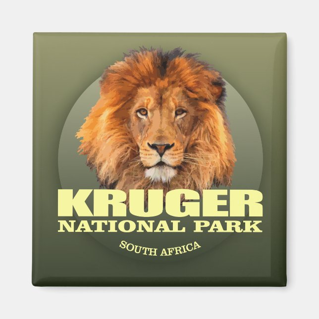 Kruger NP (Lion) WT Magnet (Front)