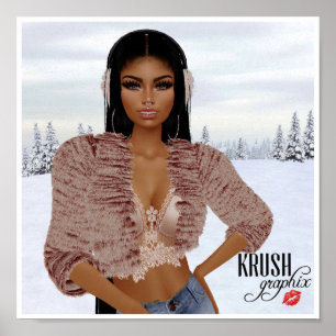 Krush Graphix by Ahsek Novel Snow Day Poster 2