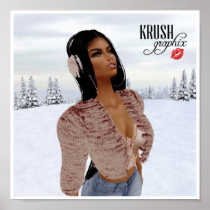 Krush Graphix by Ahsek Novel Snow Day Poster 4