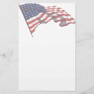 KRW American Flag Stationery