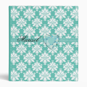 KRW Blue Jewel Heart Keepsake Binder